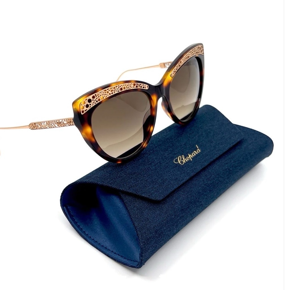 🆕New/Authentic Chopard Cat Eye Sunglasses (SCH258 0748)
